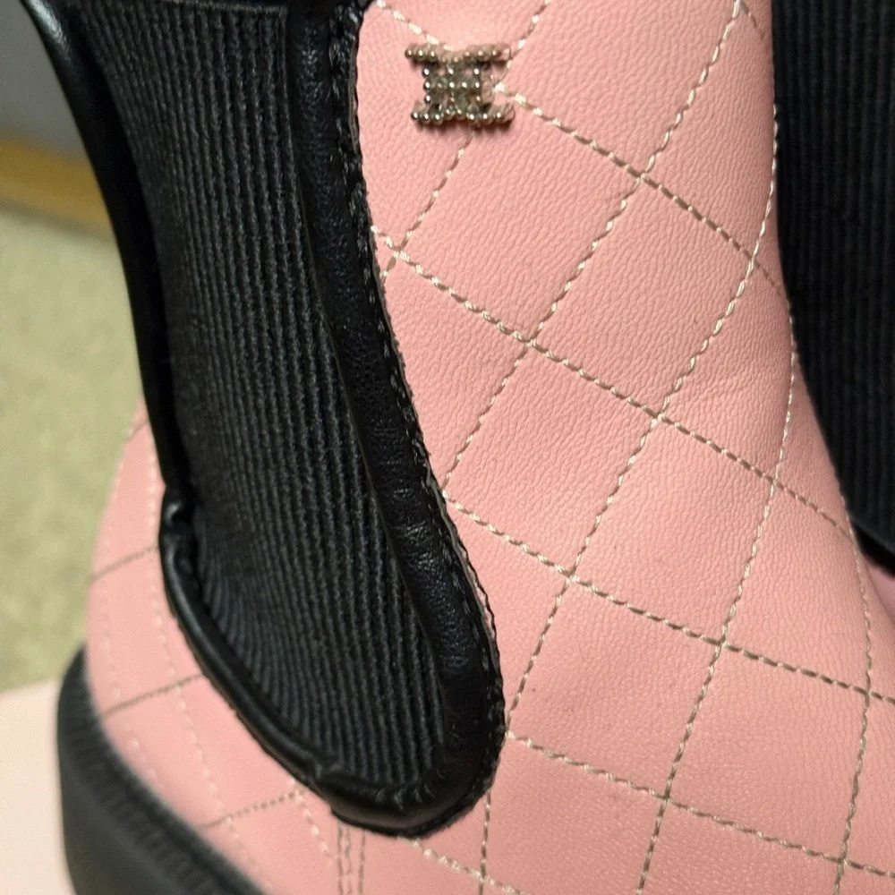 LIKE NEW Sam Edelman Little and Big Girls Lucianna Quilt Moto Boot